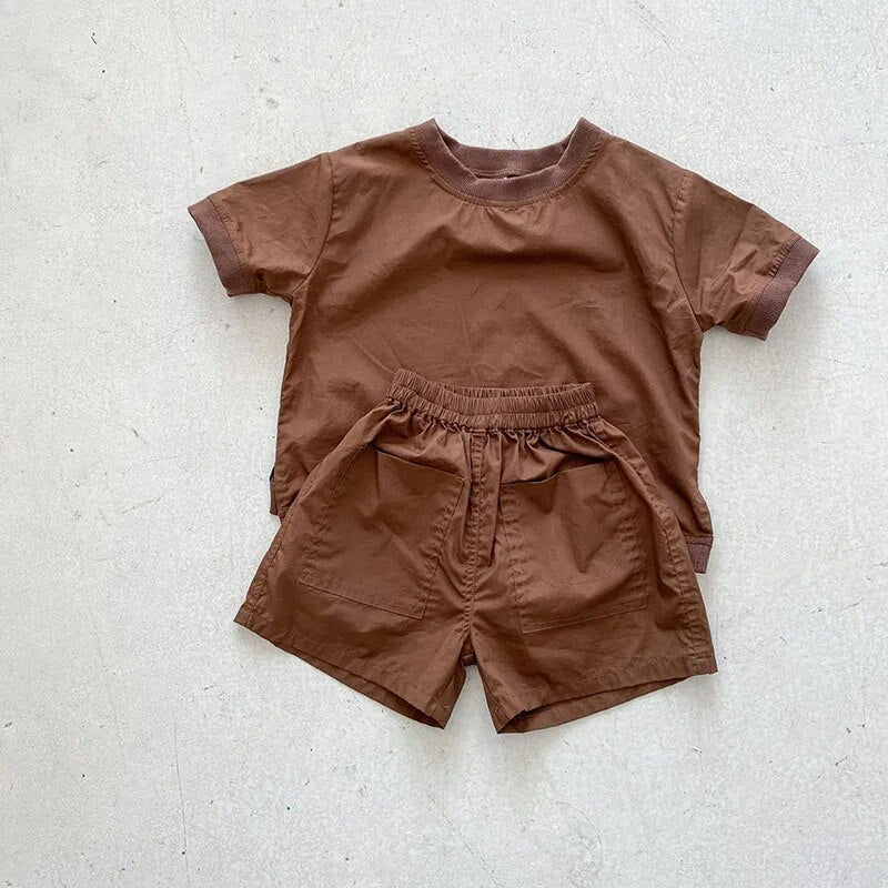 summer 2 piece neutral set coffee