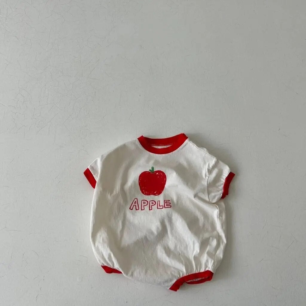 summer onesie apple