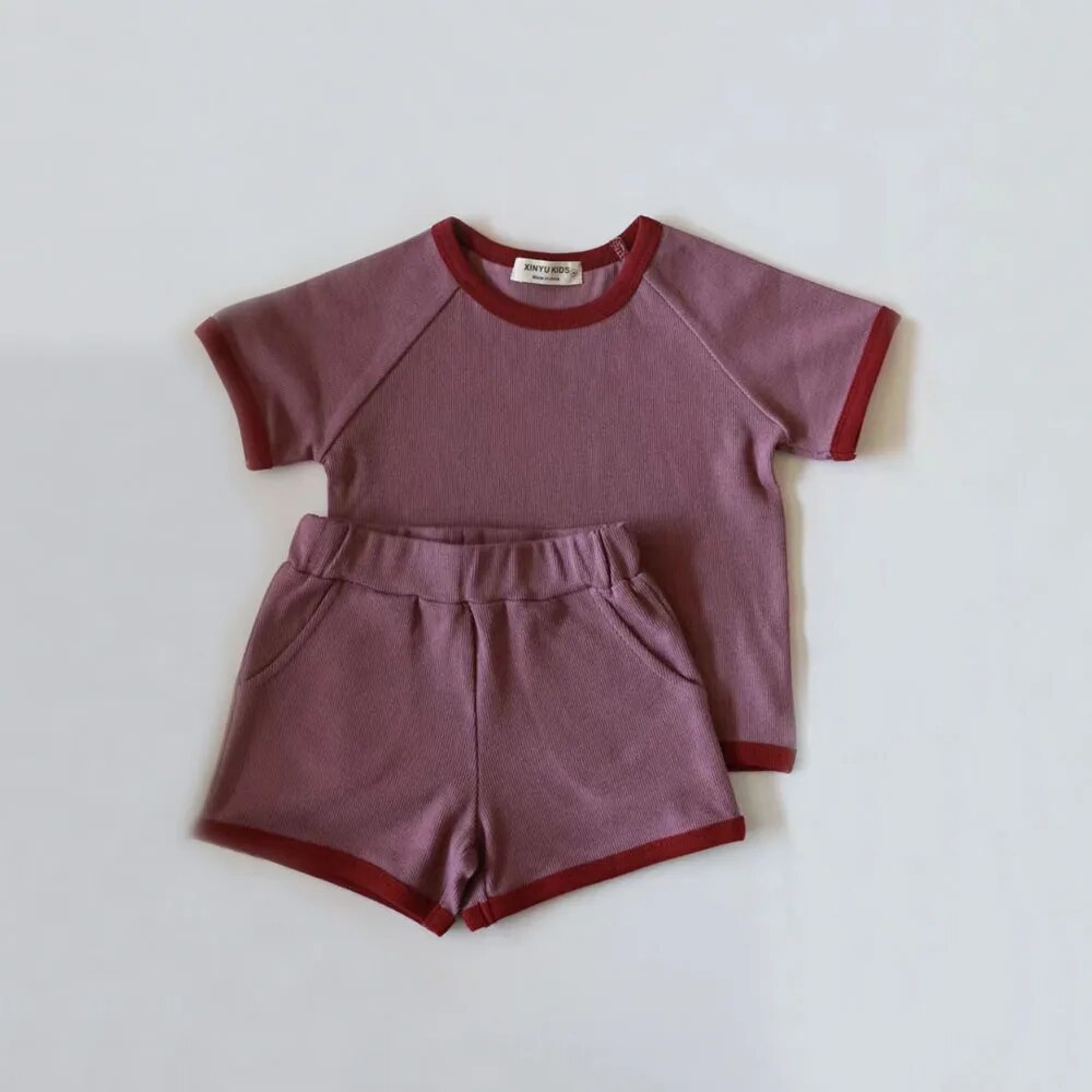contrast summer two piece set payton