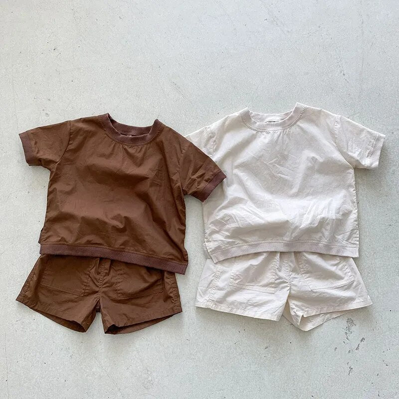 summer 2 piece neutral set coffee