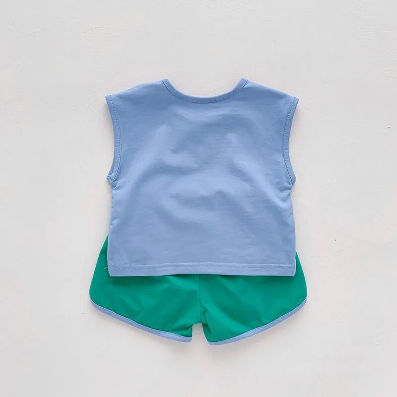 sleeveless summer set fraise