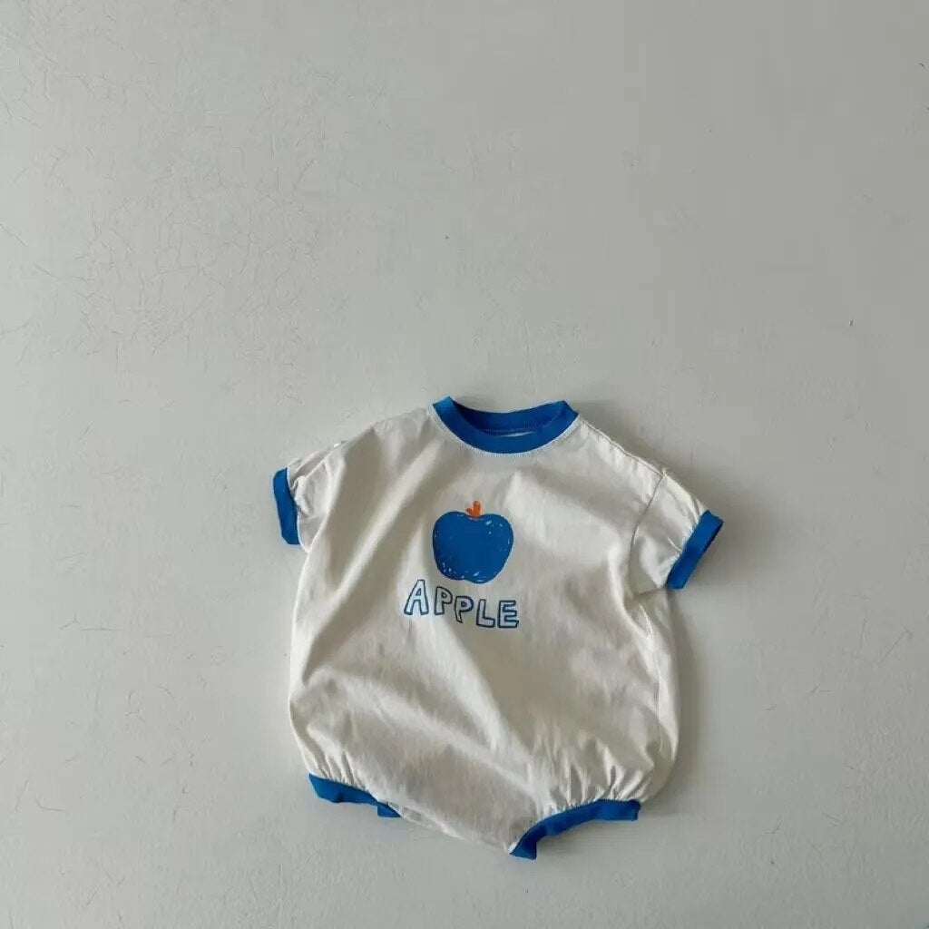 summer onesie apple
