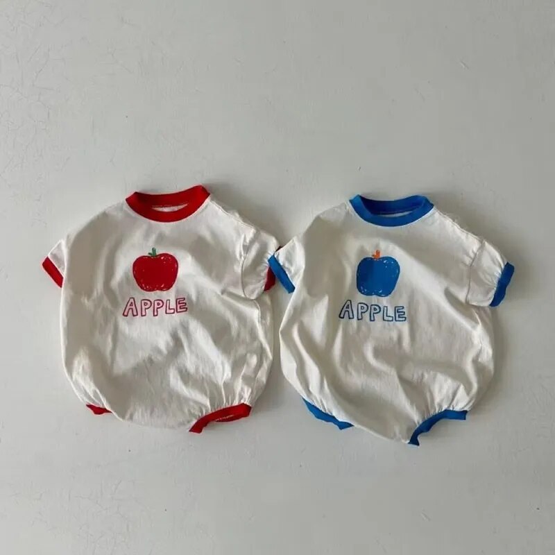 summer onesie apple