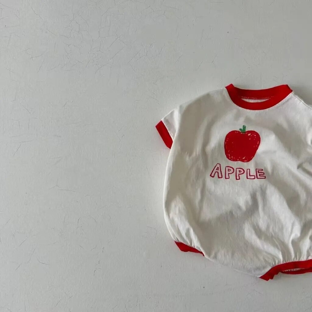 summer onesie apple