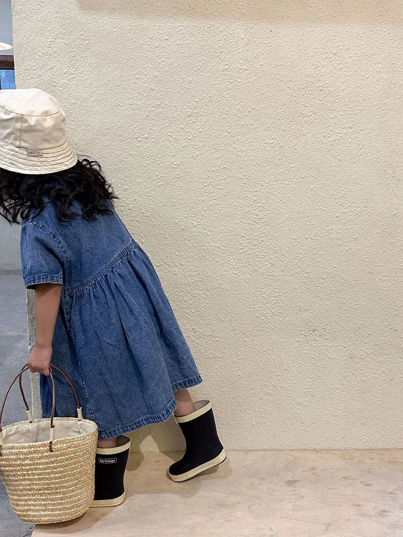 denim summer set denny / a line dress