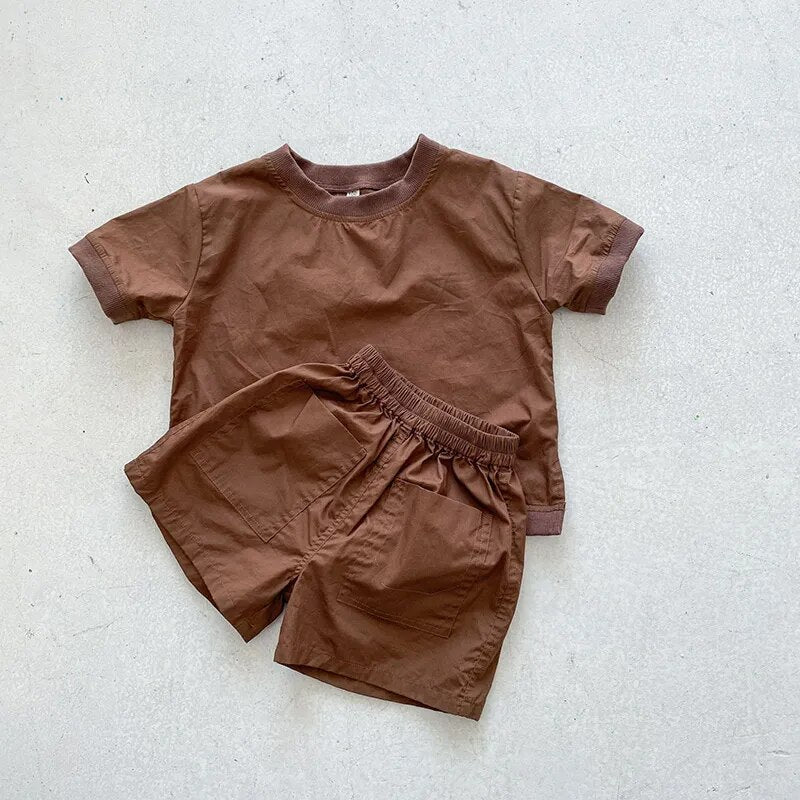 summer 2 piece neutral set coffee