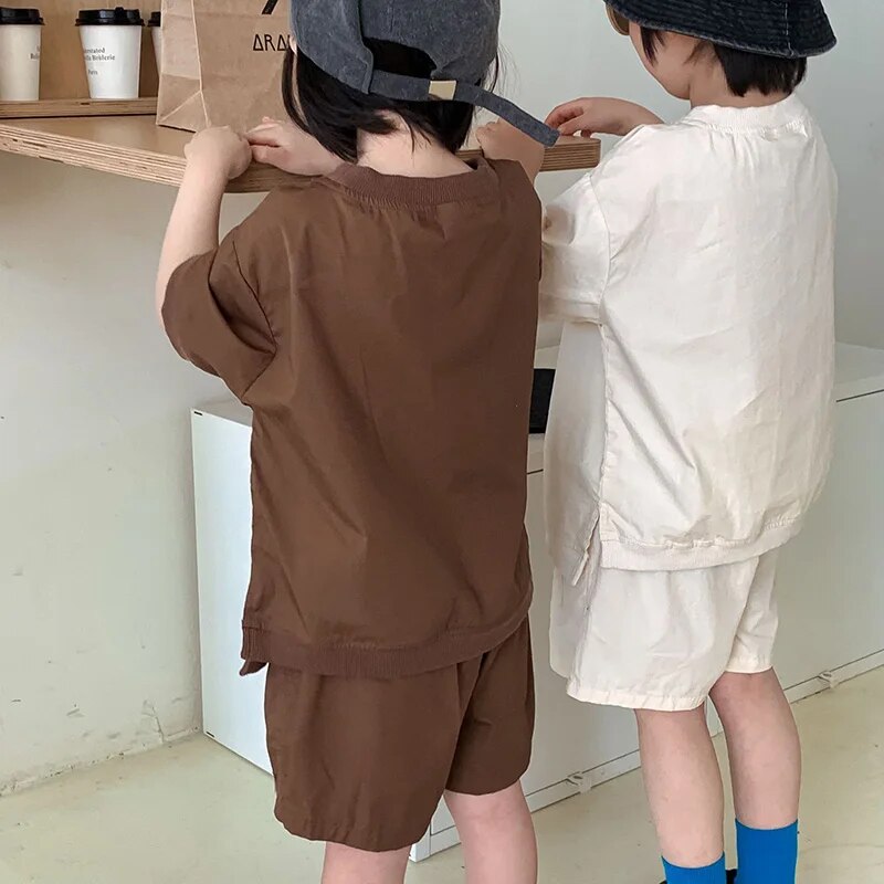 summer 2 piece neutral set coffee