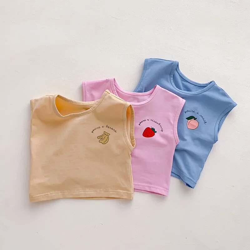 sleeveless summer set fraise