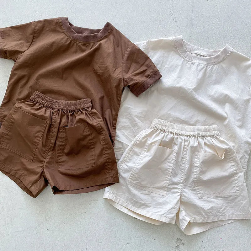 summer 2 piece neutral set coffee