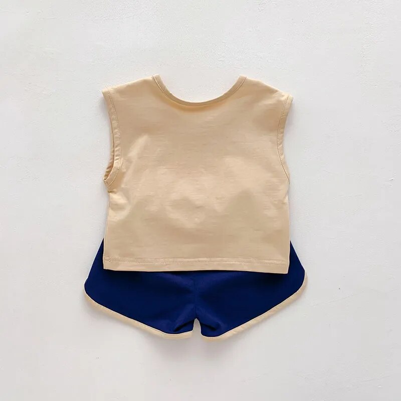 sleeveless summer set fraise