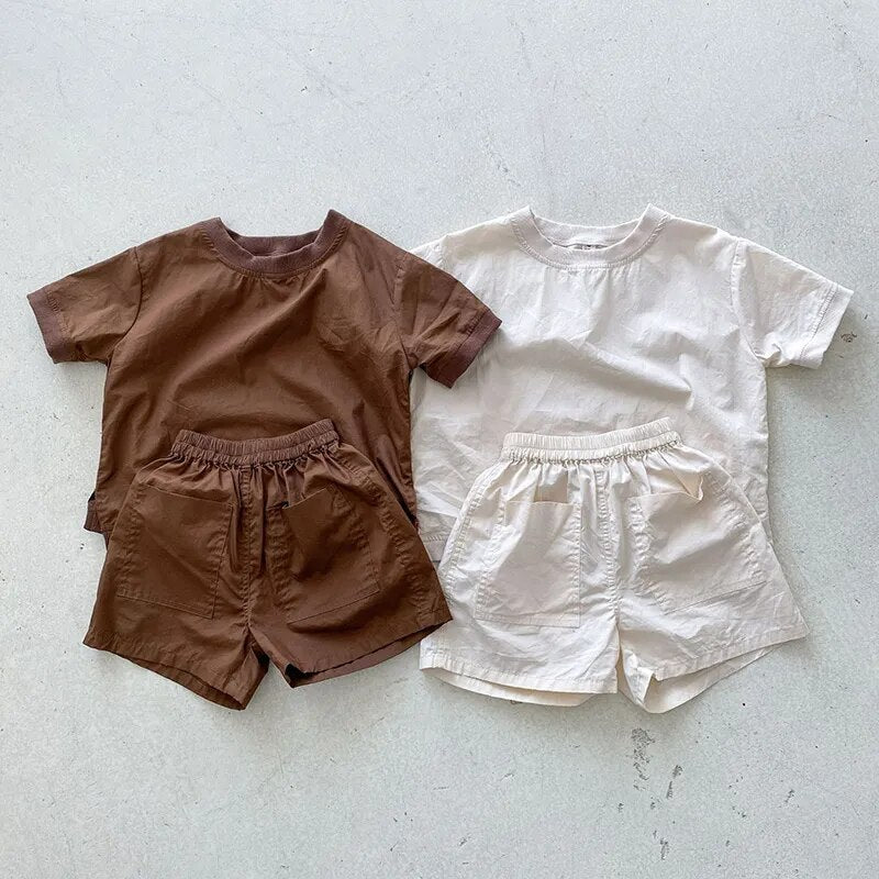 summer 2 piece neutral set coffee