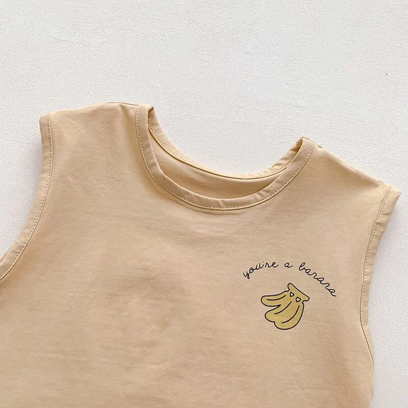 sleeveless summer set fraise