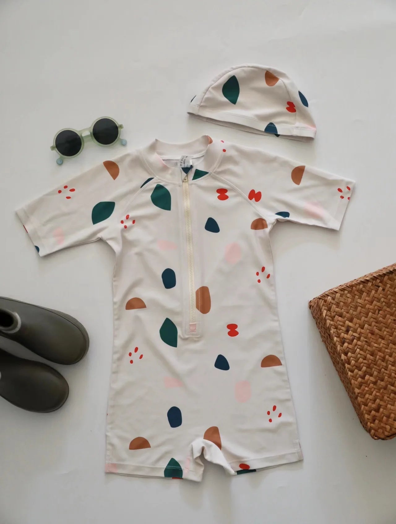 deer jonmi short sleeve swim onesie