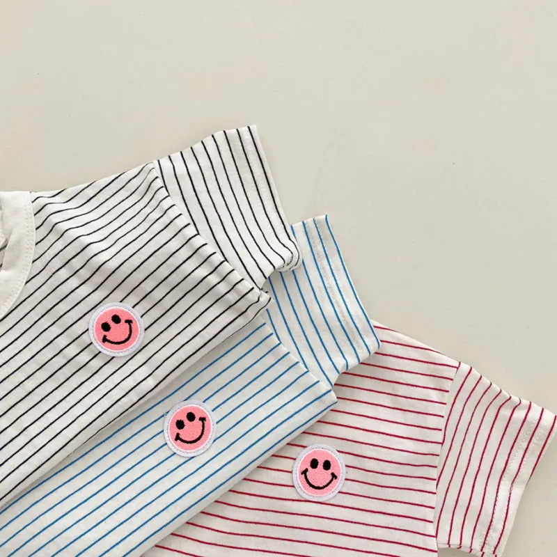 pin stripe summer set / pink
